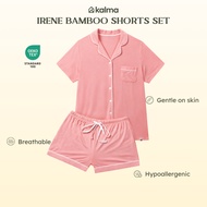 Kalma Bamboo Fabric Short Sleeve Shorts Set for Adult Women | ROSY PINK | Irene Collection