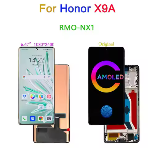 Original 6.67" AMOLED For Honor X9a X9 A RMO-NX1 LCD Display Screen+Touch Digitizer For Honor X9A Di
