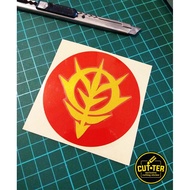 Cutting sticker ZAKU symbol