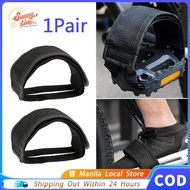 2Pcs Pedal Strap For Fixie Nylon Ultra-Light Strap Pedal Durable Bicycle Pedal Straps Belt Black
