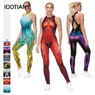 LC Women Anime Cosplay Costume Sleeveless Sexy Jumpsuits Zentai Back