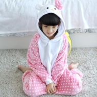 Kitty Cat Cartoon Onesie Sleepwear Kid Boy Girl Xmas Cosplay Costume Animal Pajamas