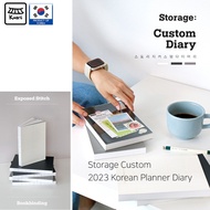 [Korean Planner] Indigo Storage Custom 2023 Planner Diary Set 3Type / 2023 Scheduler / Monthly Planner Diary Notebooks Weekly Daily 2023 korean planner B6 /  Made In Korea