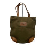 G.H.BASS&CO. Tote Bag Purse canvas KHK leather Direct from Japan Secondhand