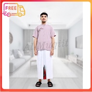 PUTIH Rabbani ORI White Palestinian Rabbani Sarong Cracked Sarong SJ3 Al-Muqiit.Shop