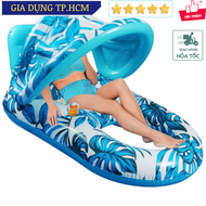 TonyDecor - Ghế Nổi Bơm Hơi Có Mái Che PVC Pool Lounge Float with Canopy