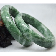 Natural Guizhou Jade Bangle Light Green Jade Ring Jade Bracelet A Goods Floating Flower Guizhou Jade