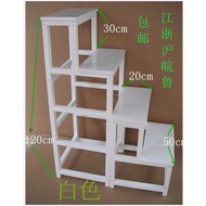 Thick Solid Wood Ladder House Ladder Three-Layer Four-Layer Ladder Stool JL6CH _ 16 Climbing Ladder 