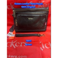 kickers Leather Waist Pouch 1KIC-CL-79117-1KIC-CL79118 Warna Brown free Holder