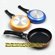 Teflon Mini Anti Nonstick Frying Pan BR386 Random Cooking Pan Color Sticky 12cm