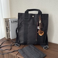 HERMÈS 愛馬仕 Herline 灰色 帆布 後背包