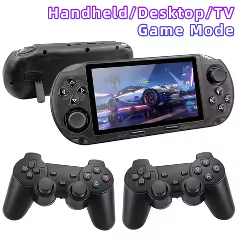 【Handheld/Desktop/TV Mode】SF3000 HD 4.5-inch Retro Handheld Game Console FHD Portable Game Player fo