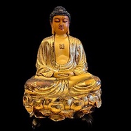 銅鎏金釋迦牟尼佛坐像 老件 41公分 重10.9公斤 特大尺寸 佛像