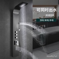 ‍🚢Shower Screen Stainless Steel Shower Head Set Faucet Rain Bathing Machine Bathroom Household Spray Gun Head Integrated