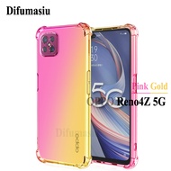 For OPPO Reno 4Z 5G Case Covers Shockproof Soft Case Gradient Color Silicone Soft TPU Casing Colorful Back Cover Anti Fall OPPO Reno 4Z 5G oppo realme Phone Case