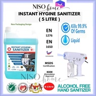 5L Disinfectant Liquid Sanitizer Spray For Nano Mist Spray Gun&amp; Misting Machine Free Alcohol Kills99.9%