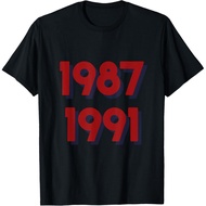 Men's cotton T-shirt 1987 1991 T-Shirt