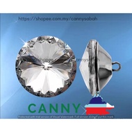 Cushion Diamond (Glass ) Button 8mm, 10mm, 12mm,18mm, 20mm, 25mm, 30mm (12 pcs)