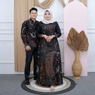 Ada Jumbo Gamis Couple Gamis Batik Kombinasi Modern Sarimbit Batik