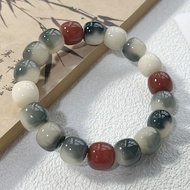 Ra Bodhi Root Bracelet Drunk Red Face Men Women Plate Play Around Finger Soft Bodhi Seed Bracelet#然菩