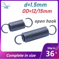 (XM-PH) Extension Spring d=1.5mm,OD12/15mm,L=60~200mm tension springs with hooks,apply to garage doo