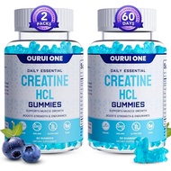 Creatine HCL Gummies 2000mg– Fast Absorbing Creatine HCL for Strength & Recovery – Easy-to-Take, Gre