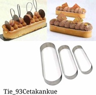 CETAKAN KUE ECLAIR/ROTI ring roti hotdog stainless cake mold hotdog cookie cutter hotdog 15x3x3 - 5x