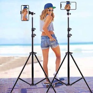 2.1M adjustable luminum tripod digital camera tripod stand tripod mobile phone Selfie stand holder