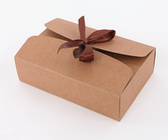 กล่องของขวัญ กระดาษคราฟ ใส่ของชำร่วย DIY♦️ สีดำ/น้ำตาล