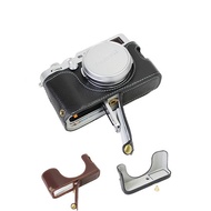 High quality Genuine Leather Camera Half Bottom Case For Fuji X100F Fujifilm X100F Camera Bag