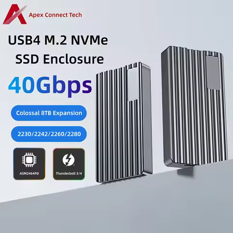 USB4 40Gbps M.2 NVMe Case M2 SSD Enclosure 8TB Compatible with Thunderbolt 4 3 Nvme Reader External 