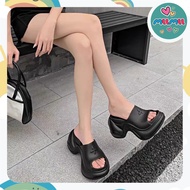 𝗠𝗠🦋 36-41 Street fashion BK inspired 9cm platform shoes sandal perempuan Fuji Korean Wedges Jelly