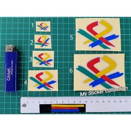 Pangkah Benetton Logo Sticker Cutting Overlapping Reflective #pangkah #benetton #pangkahlogo #benett
