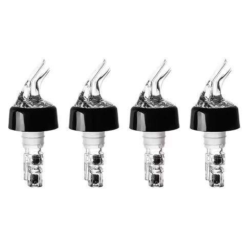 A98E-4X Automatic Measured Bottle Pourer Plastic Wine Pourer Clear Quick Measure Whisky Liquid Liquo