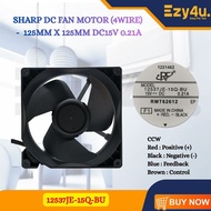 SHARP SJ286 / SJ326 / SJ366 REFRIGERATOR FAN MOTOR (4WIRE) DC15V 0.21A 12537JE-15Q-BU