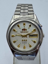 ORIENT Crystal 21 JEWELS AUTOMATIC ตัวเรือนสแตนเลส นาฬิกาผู้ชาย มือสองของแท้