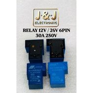 RELAY RELAY DC 12V / 24V 6PIN 30A 250V