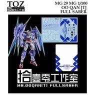 WATER DECAL [TOZ] MG 29 1/100 OO QAN [T] FULL SABER GUNDAM 8822 SLIDE MG29
