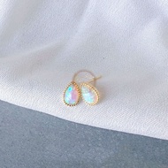[New Product Special Offer] Opal Stone Opal Jewelry High-grade Opal Stone Fire Color Opal Stone Earr
