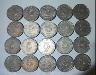 香港女皇頭五元硬幣1988年20枚售