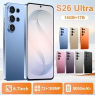Support Multiple Games S26Ultra 4G/5G Smartphone 6.7-inch Memory 16GB+1TB Android 15.0 Battery 8000m