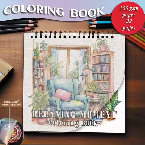 Coloring Book 7.87x 7.87 inches 32 pages car coloring book - suitable for soothing, holiday party gi