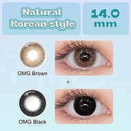 【Buy 2 Get 4 Gifts-14mm】2 Pairs Magister Natural Contact Lens With Power (0.00~-6.00) + 2 Lens Cases