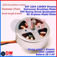 DIY 2204 1200KV Dynamo Brushless Motor FPV Racing Drone Quadcopter RC Airplane Model Motor