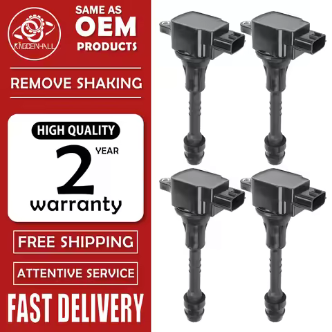 1/4PCS 22448 6N015 Ignition Coil For Nissan Sentra Almera N16 Primera P11 P12 1.6 1.8 AIC-4004G 2244