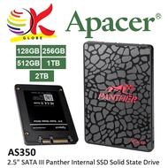 APACER AS350 /AS350X 2.5" SSD PANTHER SATA III INTERNAL SOLID STATE DRIVE WITH  3D TLC NAND - 128GB 
