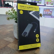 TYPE-C TO LAN 5IN1 HDMI+USB+TYPE-C UL17