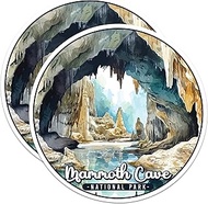 (2 Pack) Mammoth Cave National Park Bumper Sticker - US National Park - Choose from 63 Parks - 5" On