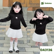 Dokma (8-14.2kg) Children's turtleneck shirt Cotton USA-DT448 Toddler long-sleeve (6-36M)
