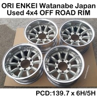 ENKEI Watanabe Japan Used 4x4 15 inch 8JJ 139.7 x 6H / 139.7 x 5H Offset -28 OFF ROAD Pisang Banana 